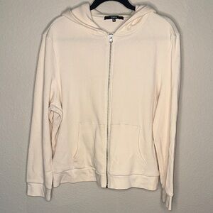 Quince Cream Zip-Up Hoodie
